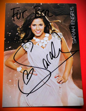 Sarah Engels - Deutsche Sängerin - Karte mit Original-Autogramm - Super !!!