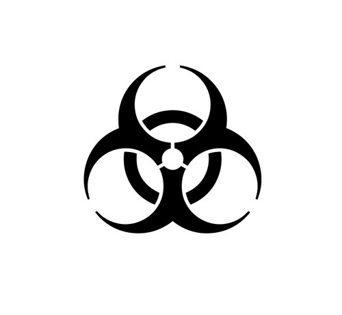 Aufkleber wandtattoo biohazard - wandtattoo,