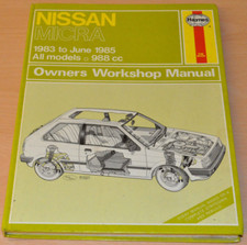 NISSAN Micra 1983 - 1985 Manual Engine Motor Haynes Reparaturanleitung H931