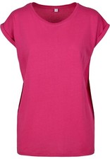 Build Your Brand Ladies' Extended Shoulder Tee, Damen Rundhals T-Shirt BY021