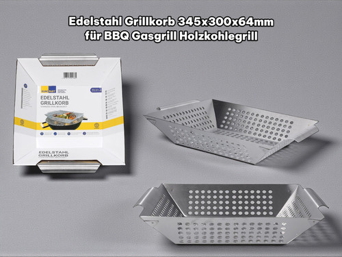 Edelstahl grillkorb - edelstahl,