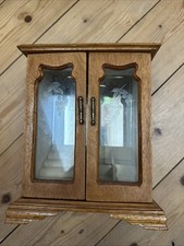 Schmuckschränkchen Holz Glas