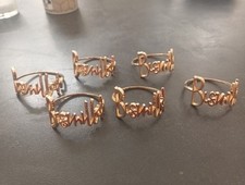 Serviettenhalter Mit Bismillah Aufschrift 6 Stück in Gold