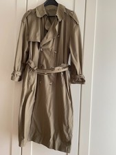 Boss Vintage Herren Trenchcoat/Mantel, Zweireiher, Gr. 44, mit Gürtel