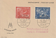 +++ LEIPZIG + MESSE + ERSTTAGSBRIEF + SCHMUCKUMSCHLAG + RATHAUS + NEUBAU + FDC +