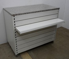 Tresen 1m rollen Tegometall Theke Messe Verkauf Ladentheke Tego Ladeneinrichtung