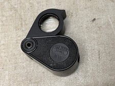 Einschlaglupe Carl Zeiss Jena 10x schwarz beidseitig Logo