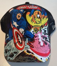 New Era Marvel Comics Cap Captain America Final Sleep Trucker Snapback