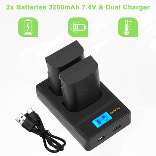 2pcs 3200mah e6 - 2pcs, lp-e6