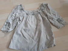 Schöne Trachtenbluse - Gr. 38 - Leinenbluse - Landhausmode - Oktoberfest - Wiesn