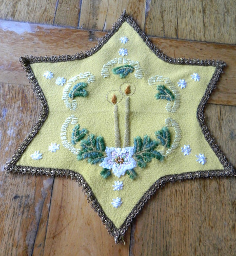 Vintage weihnachtsdeckchen - vintage,