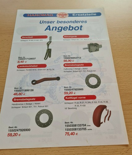 Hanomag ersatzteile - hanomag,