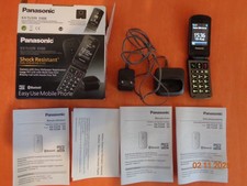 Panasonic-KX-TU339 EXBE  Klapphandy-Schwarz-Seniorenhandy +Ladeschale + Netzteil