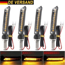 4x Motorrad LED Blinker Sequentiell Fahrlicht M8 12v Universal Roller