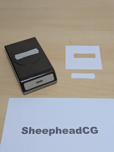 Stampin modern label tag - stampin',
