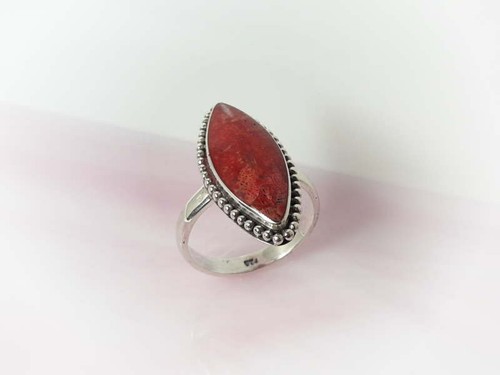 Silber ring 925 - 925, schaumkoralle