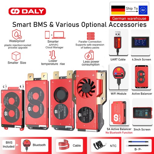 Daly smart bms 16s 48v - daly,