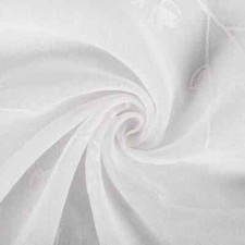 Transparent Vorhänge mit Blumen Stickerei Ösengardine Stores Fensterschal #52-60