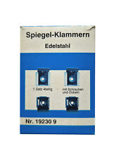 Sanitop Wingenroth Spiegel-Klammern Edelstahl 4 Halter Schrauben+Dübeln 192309