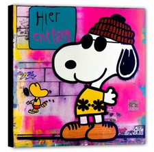 Hier entlang Snoopy  art Comic
