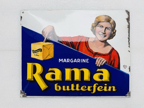 Emailschild rama margarine - rama,