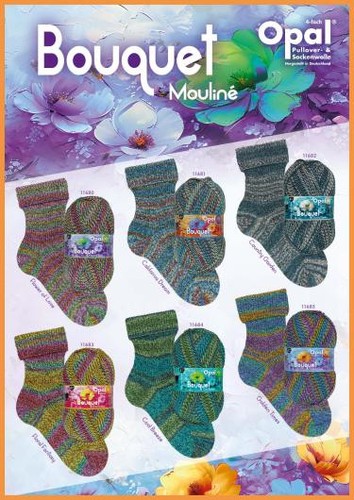 Opal bouquet mouliné - opal, 4f.