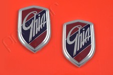 ?? 2 x Original Ford Emblem "Ghia" Schriftzug Abzeichen Aufkleber Logo 1357624