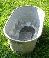 alte Verzinkte Bade / Waschwanne