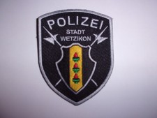 Ärmelabzeichen Stoff Schweiz Stadtpolizei Wetzikon
