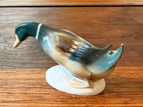 Porzellan ente figur weiß - figur,
