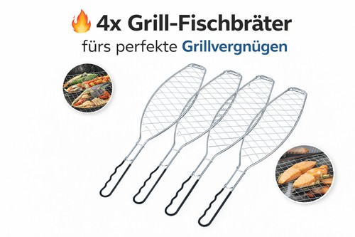 Fischbräter edelstahl - 4x,