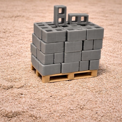 50x mini betonblöcke 35 - mini, 1:35