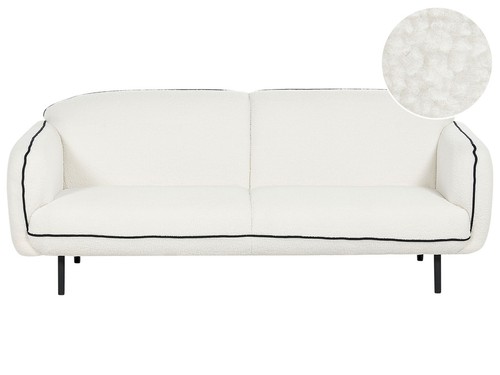 Sitzer sofa bouclé weiß - 3-sitzer,