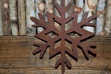 Schneeflocke auf Stab Rost