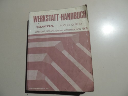 Werkstatthandbuch honda accord - werkstatthandbuch,