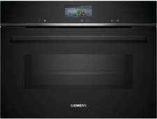 Siemens CM776GKB1 iQ700 Einbaukompaktbackofen mit Mikrowellenfunktion, 900 W, 59