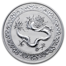 2 $ Dollar Feng Shui Celestial Animals The Green Dragon Niue 1 oz Silber 2019
