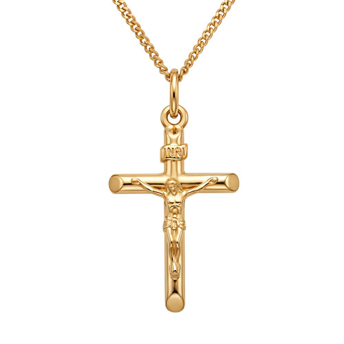 Karat gold kruzifix - gold,