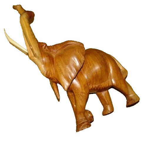 Elefant große holzskulptur - elefant,