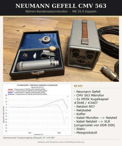 Mikrofon neumann gefell - gefell, cmv
