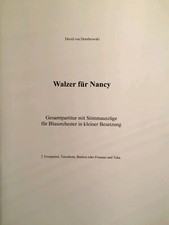 Musiknoten : Walzer für Blaskapelle In kleiner Besetzung