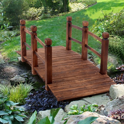 Gartenbrücke teichbrücke mit - teichbrücke,