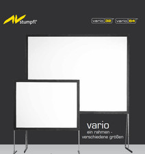 Kinoleinwand mit Ständer - Stumpfl Vario 32 Rückprojetion 300x170 cm