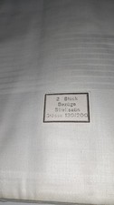 2 BETTBEZÜGE DAMAST STREIFSATIN --- NEU --- Bezüge, Vintage Bettwäsche Retro