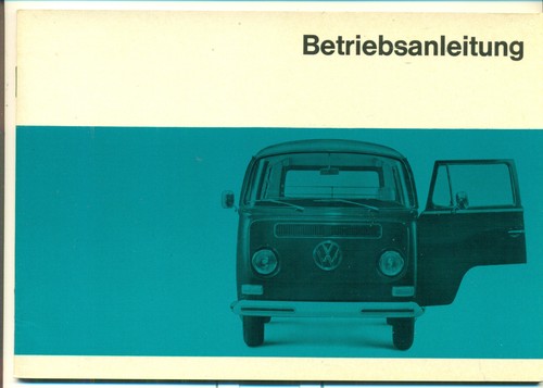 Betriebsanleitung bus - betriebsanleitung, vw