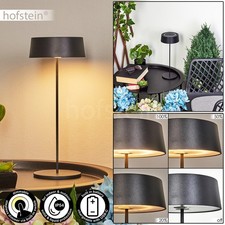 HOFSTEIN Anversa dimmbare Außen Tischleuchte aus Metall/Kunststoff Schwarz/Weiß