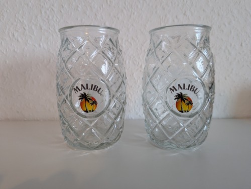 Malibu rum ananas gläser - 2x,