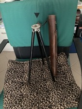 Vintage ALTES KAMERASTATIV DREIBEIN IM LEDERKÖCHER Top