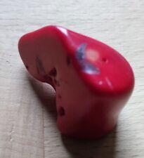 Hobbyauflösung 1 Stk. Bambus Koralle Perle Nugget Rot barock ca. 30 - 40 mm  #A