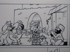 Originalzeichnung FELIX: Wups & Waldi (Kauka/Bastei) Sigi in Nöten!!!!!!!!!!!!!!